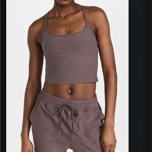 Beyond Yoga Spacedye Slim Racerback Crop Tank - woodland Heather